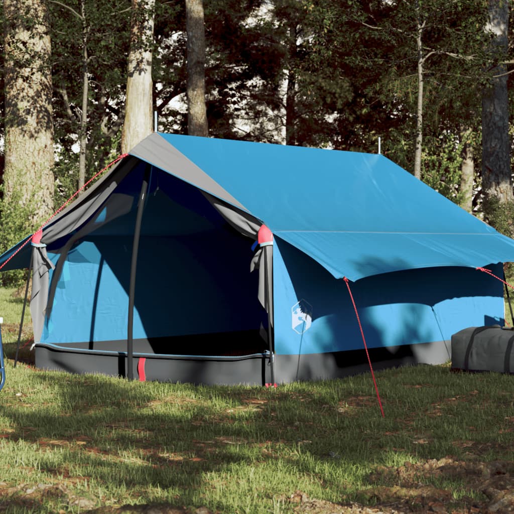vidaXL Campingzelt 2 Personen Blau 193x122x96 cm 185T Taft
