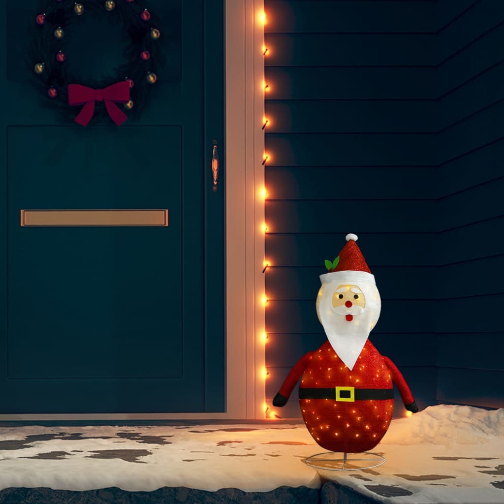 Weihnachtsdeko Weihnachtsmann LED Luxus-Gewebe 60 cm