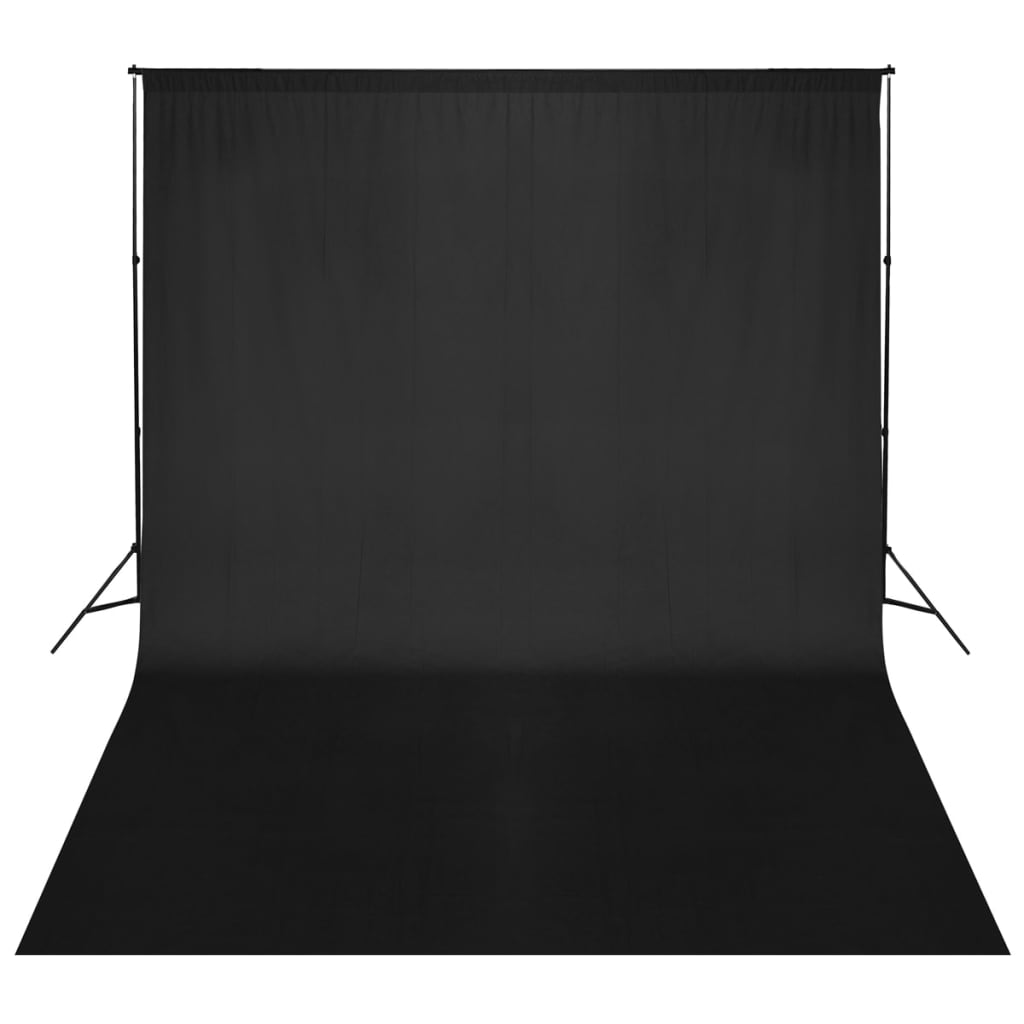 Fotohintergrund-System 500 x 300 cm Schwarz