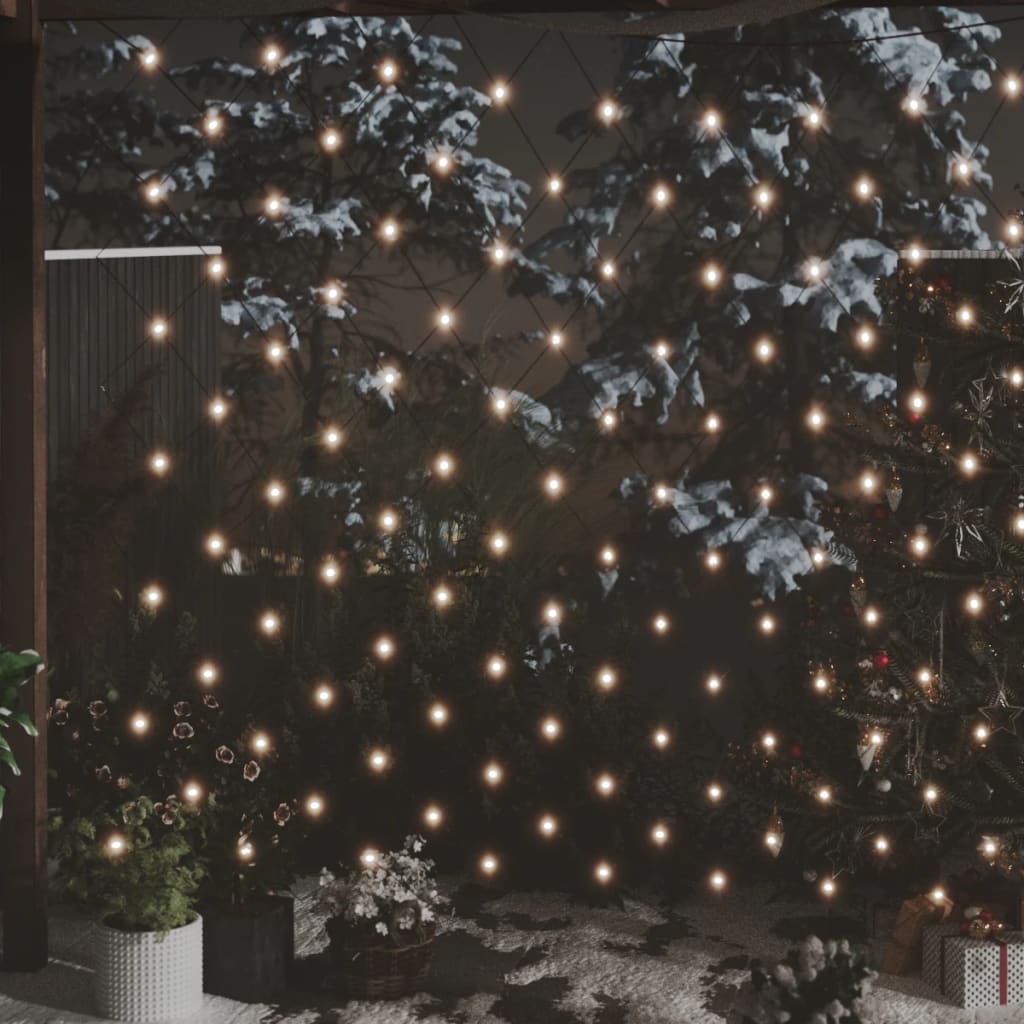 Weihnachts-Lichternetz 4x4 m 544 LED Warmweiß Indoor Outdoor