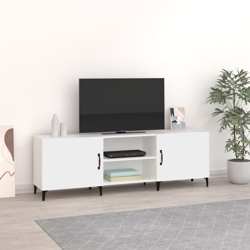 TV-Schrank Weiß 150x30x50 cm Holzwerkstoff