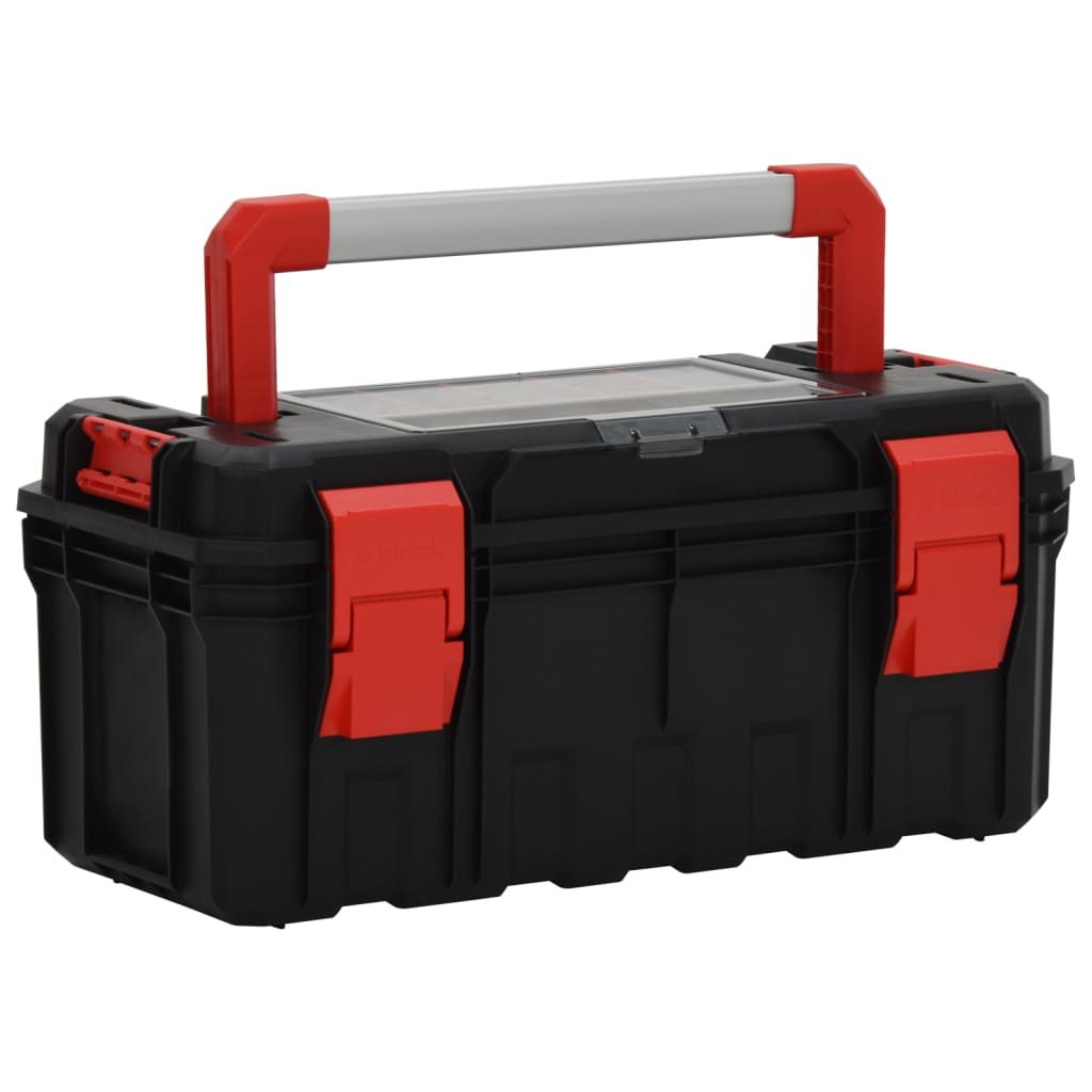Werkzeugkoffer Schwarz und Rot 55x28x26,5 cm