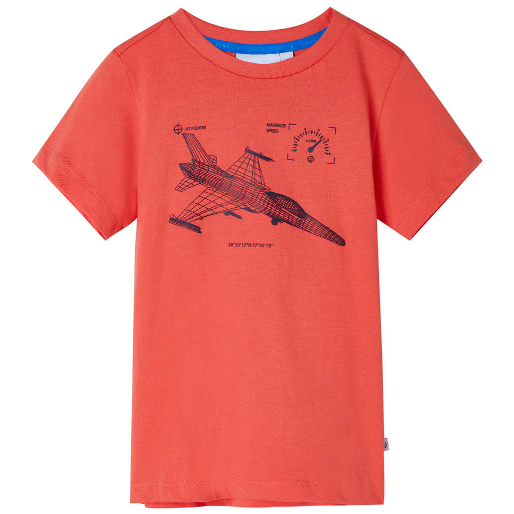 Kinder-T-Shirt Hellrot 116