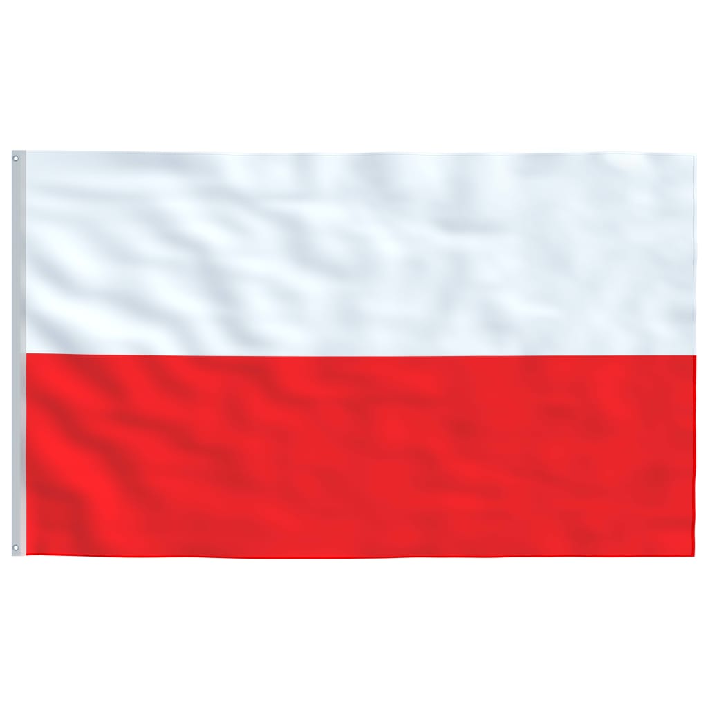  Flagge Polens mit Mast 5,55 m Aluminium