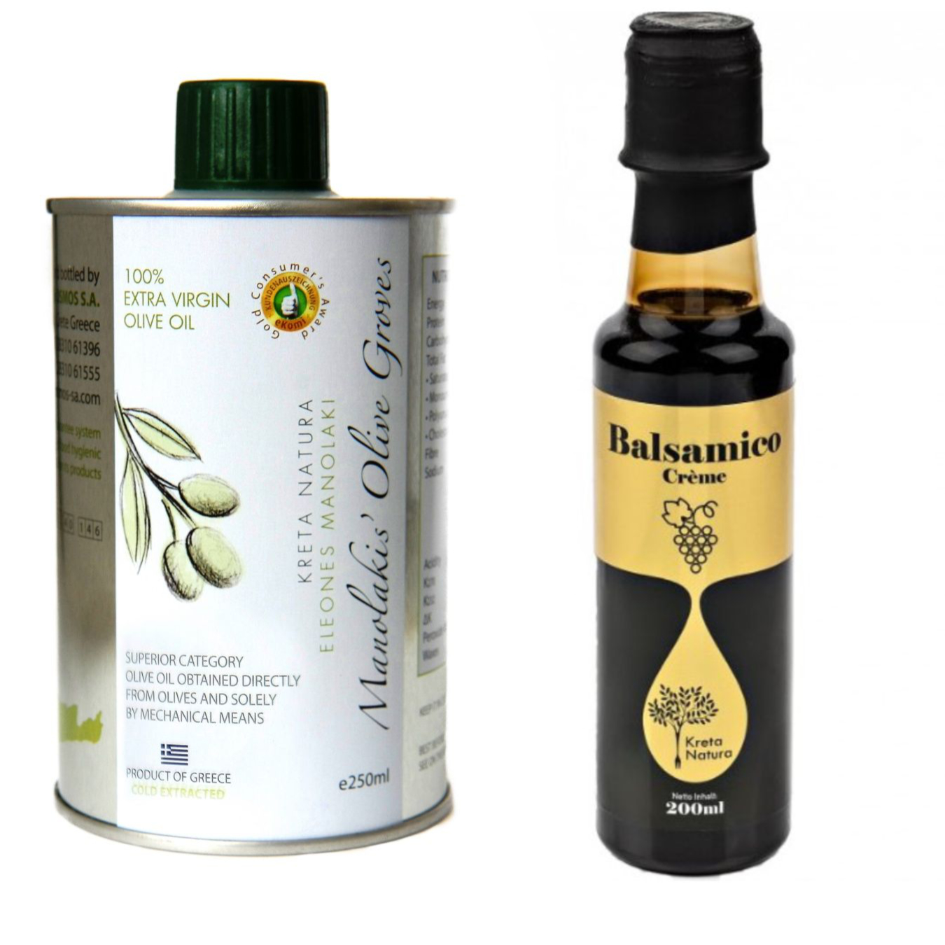 Olivenöl 250 ml extra nativ & Balsamico Creme 200 ml