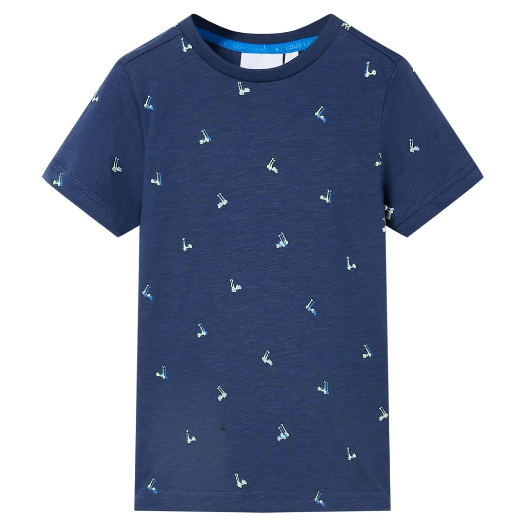 Kinder-T-Shirt Dunkelblau 128