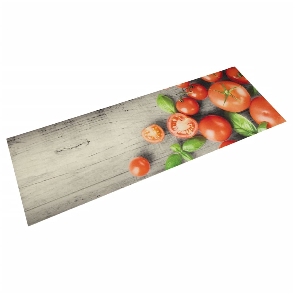 vidaXL Küchenteppich Waschbar Tomaten 60x180 cm Samt