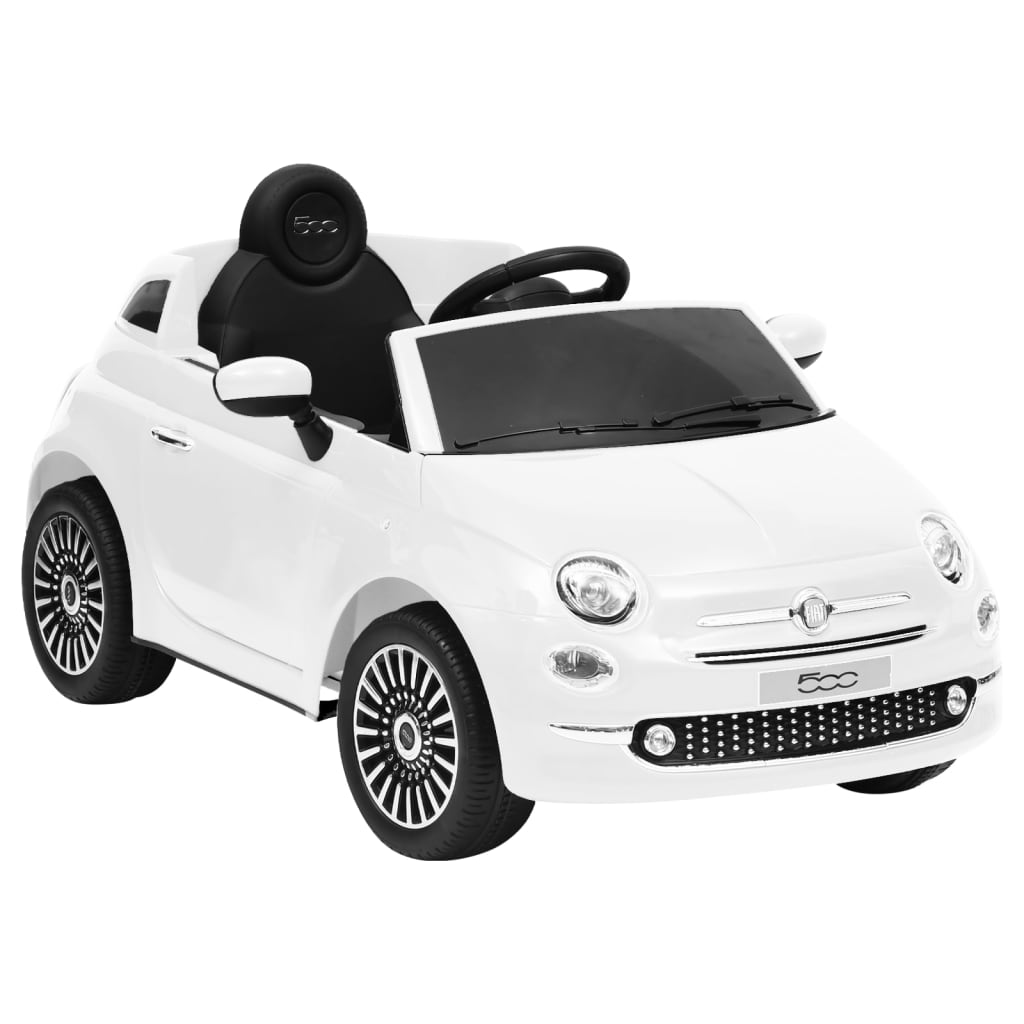 Kinder-Elektroauto Fiat 500 Weiß