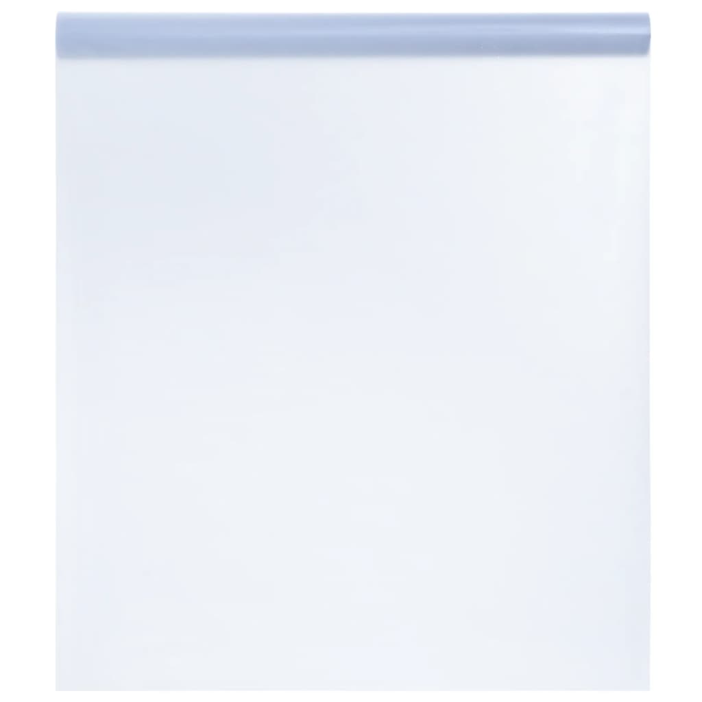 vidaXL Fensterfolie Statisch Matt Transparent Grau 90x2000 cm PVC