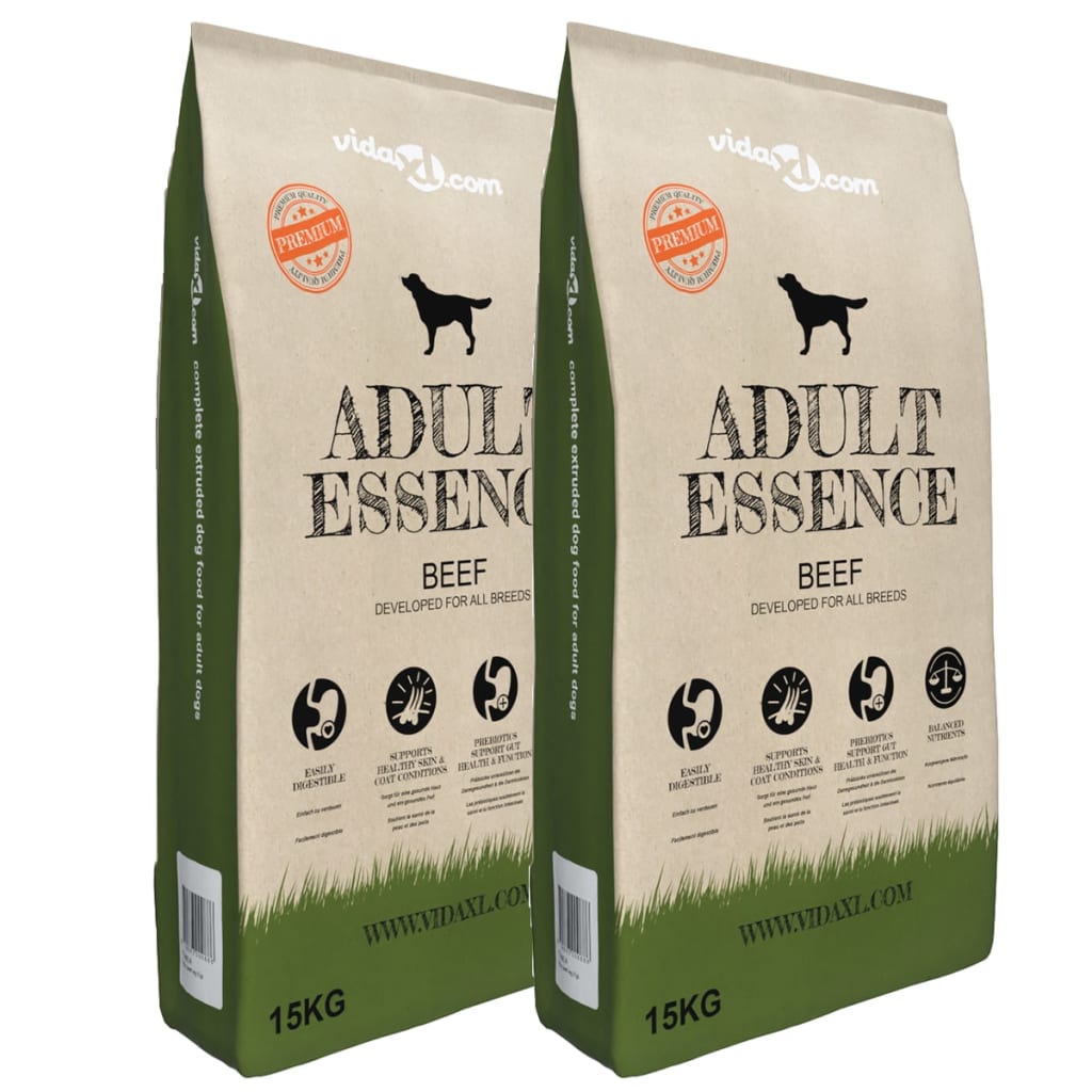Premium-Trockenhundefutter Adult Essence Beef 2 x 15 Kg