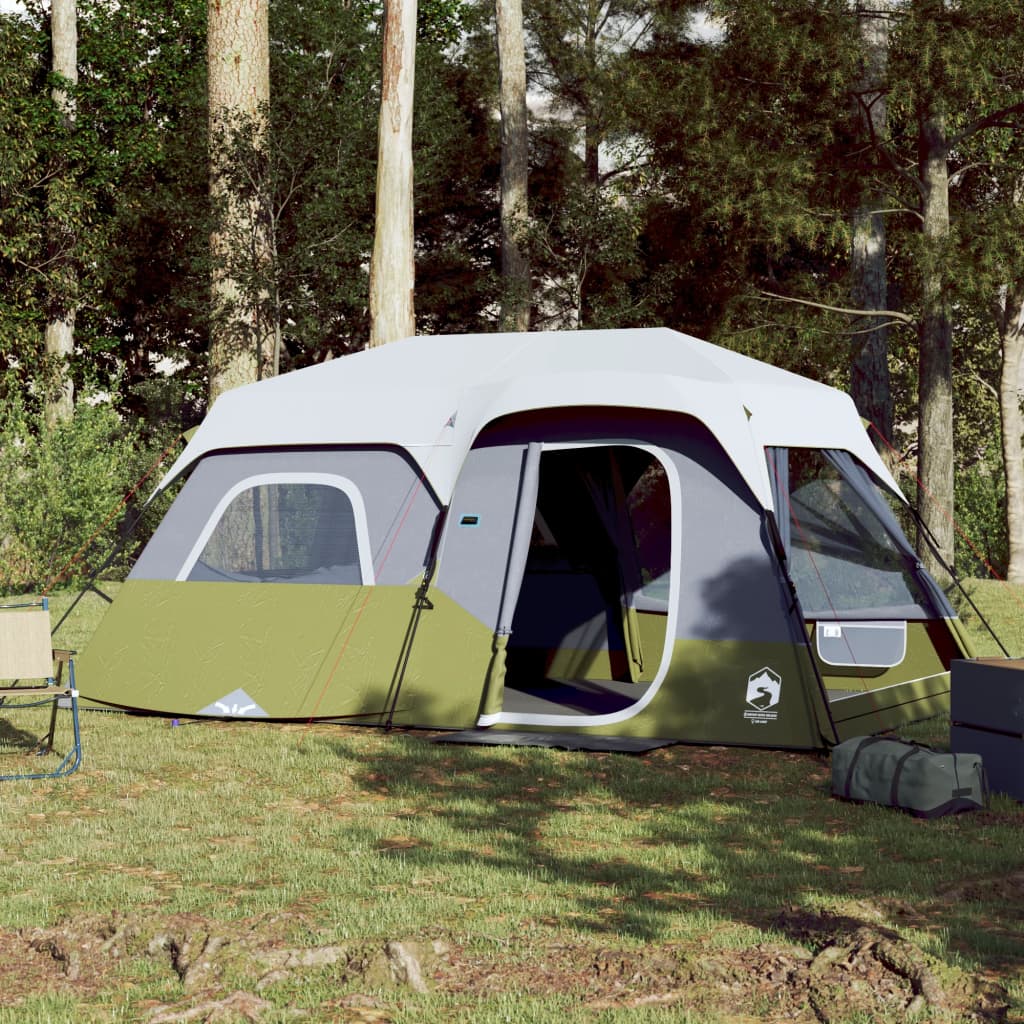 vidaXL Campingzelt mit LED Hellgrün 441x288x217 cm