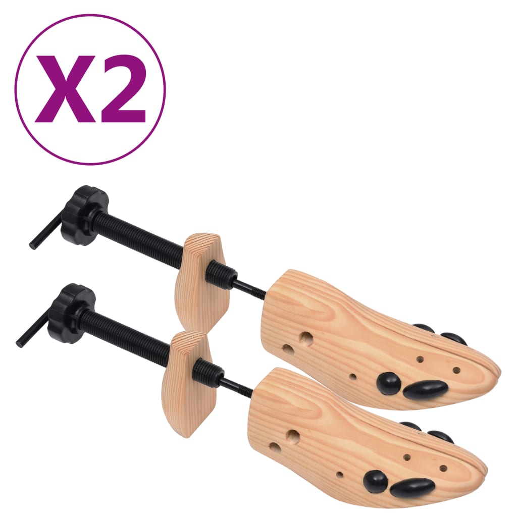 Schuhspanner 2 Paar Größe 36-40 Kiefer Massivholz 